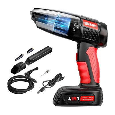 Þráðlaus ryksuga og loftþjöppu